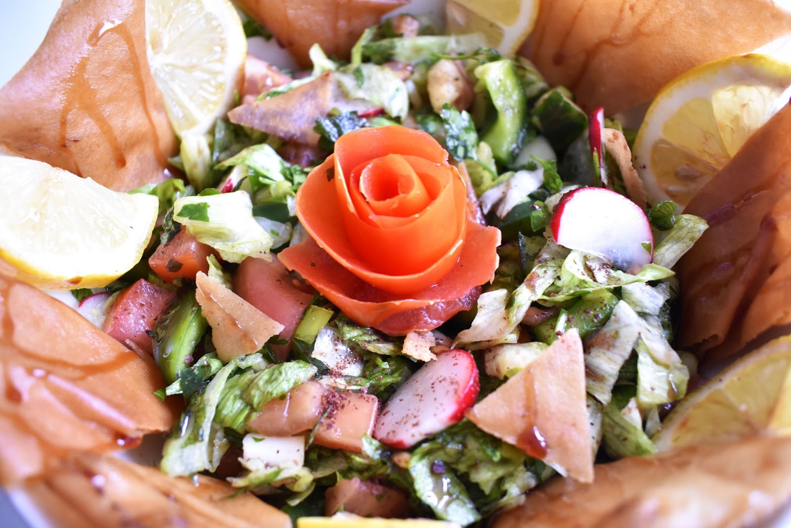 Homemade Fattoush Salad