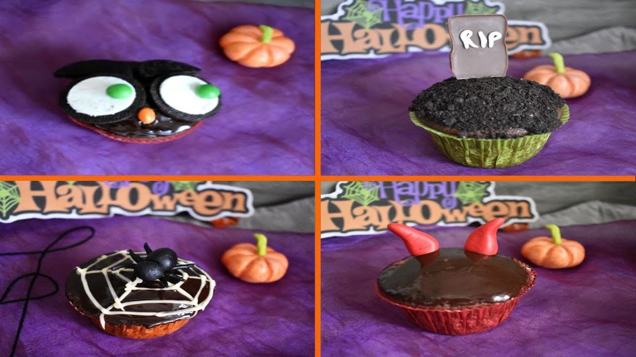 Chocolate Cupcakes: 4 Fun Halloween Decorating Ideas