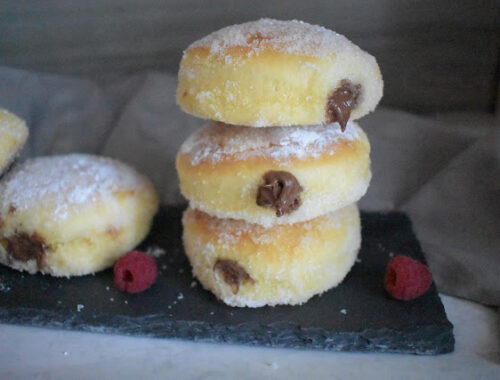 Baked Donuts Filled with Nutella