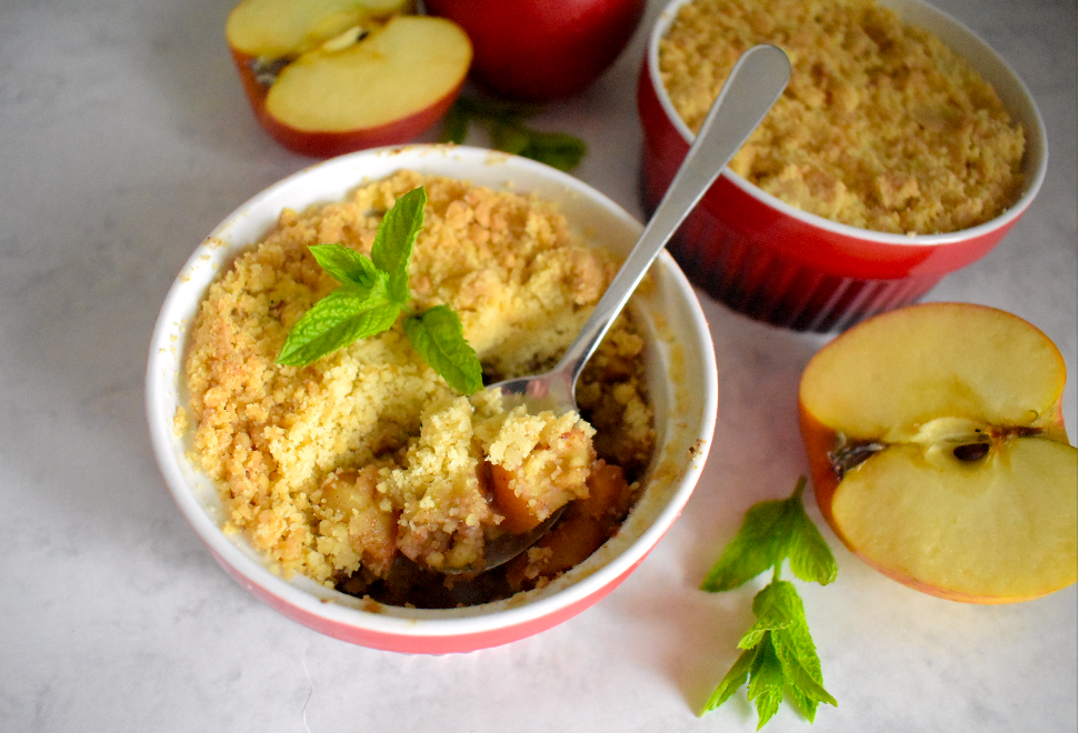 5 minutes apple crumble