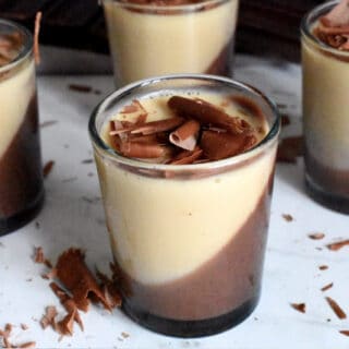 Chocolate & caramel Panna Cotta