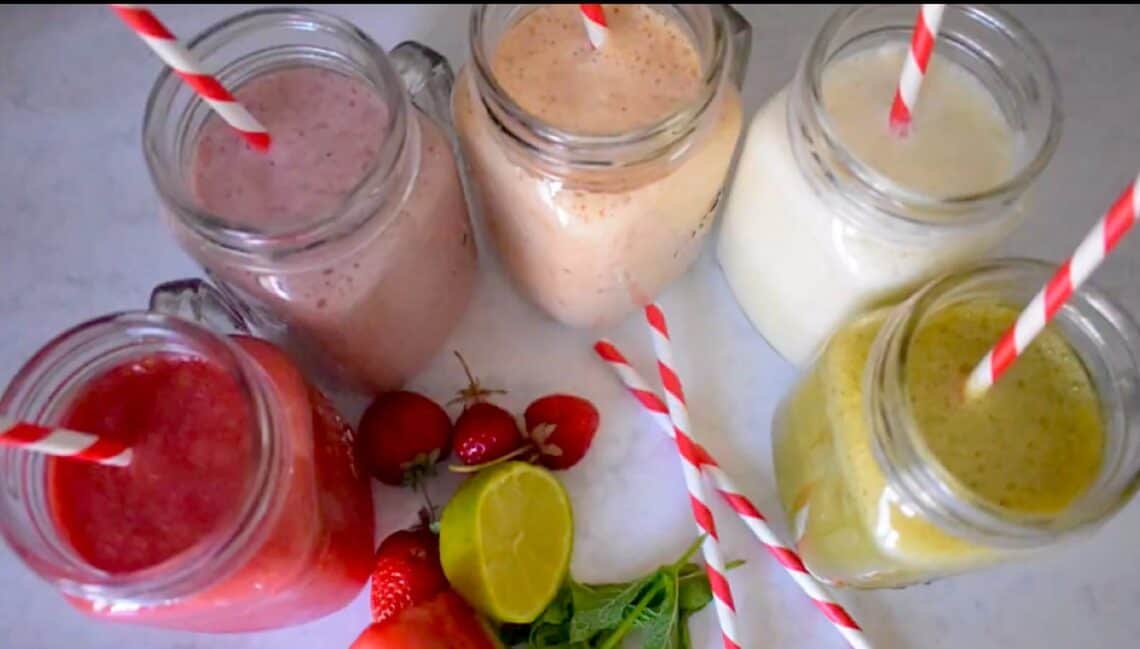 5 FRESH and HEALTHY SMOOTHIES