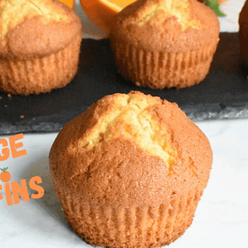 Golden and amazing easy to make Easy Orange Muffins Recipe full of delicious orange taste for every morning treats