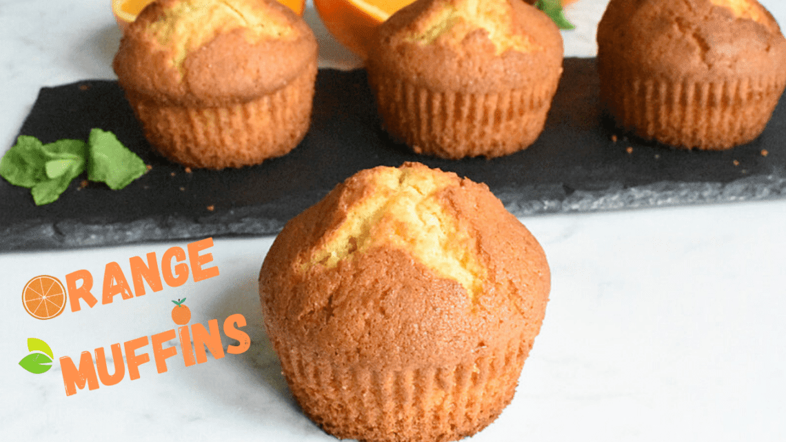 Golden and amazing easy to make Easy Orange Muffins Recipe full of delicious orange taste for every morning treats