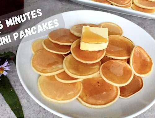 easy 5 minutes mini pancakes