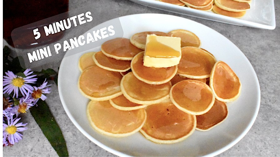 easy 5 minutes mini pancakes