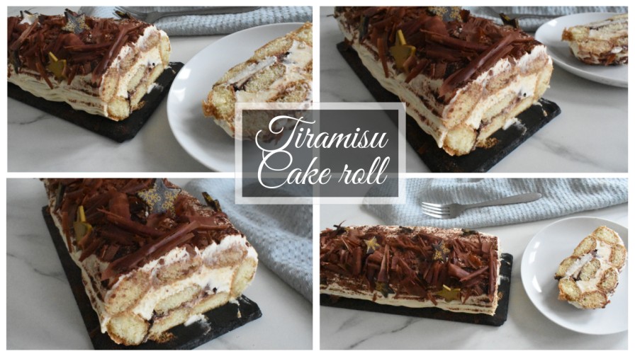 Easy Tiramisu Cake Roll